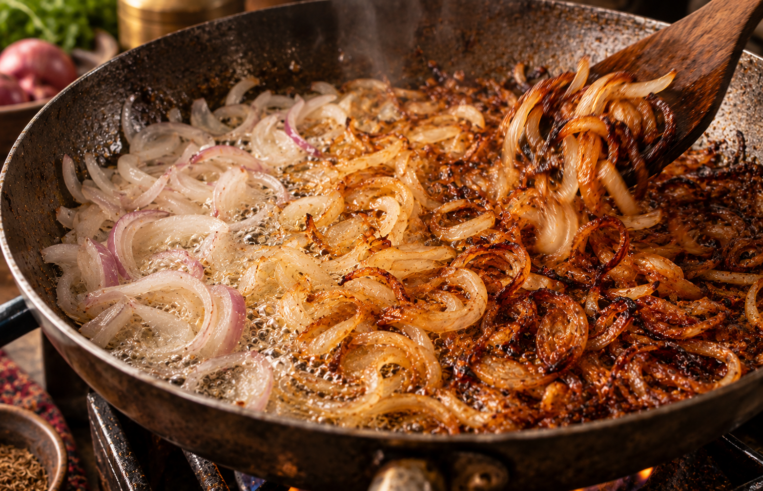 How to properly brown onions