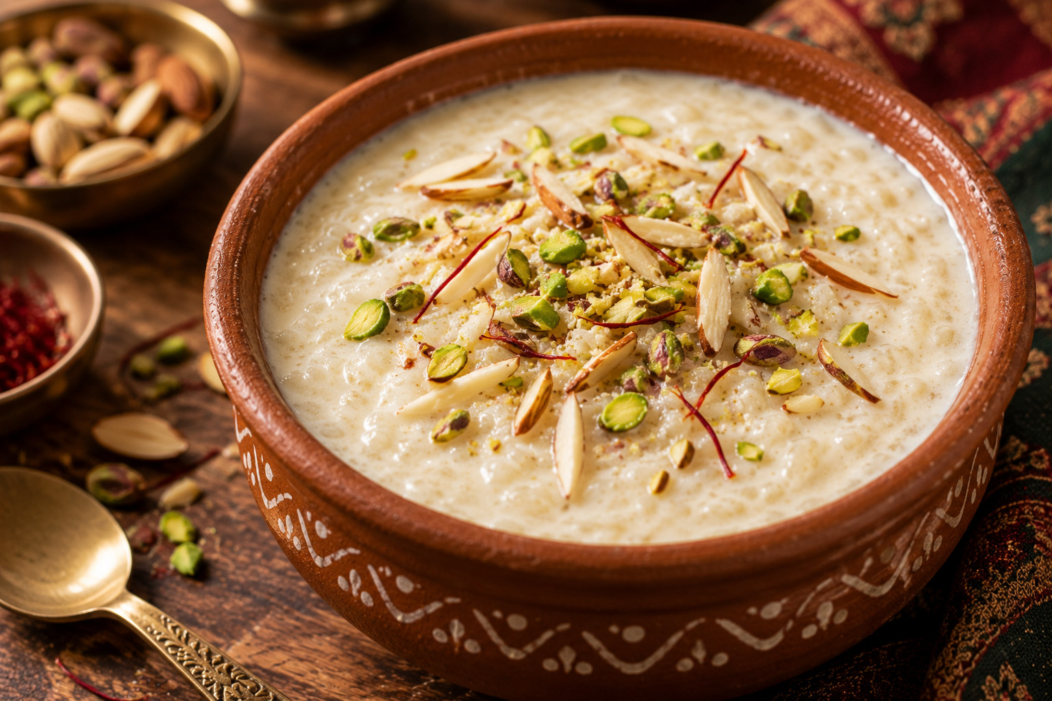Kheer with nuts