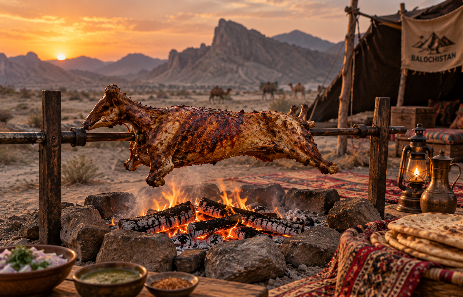 Balochistan landscape and food culture